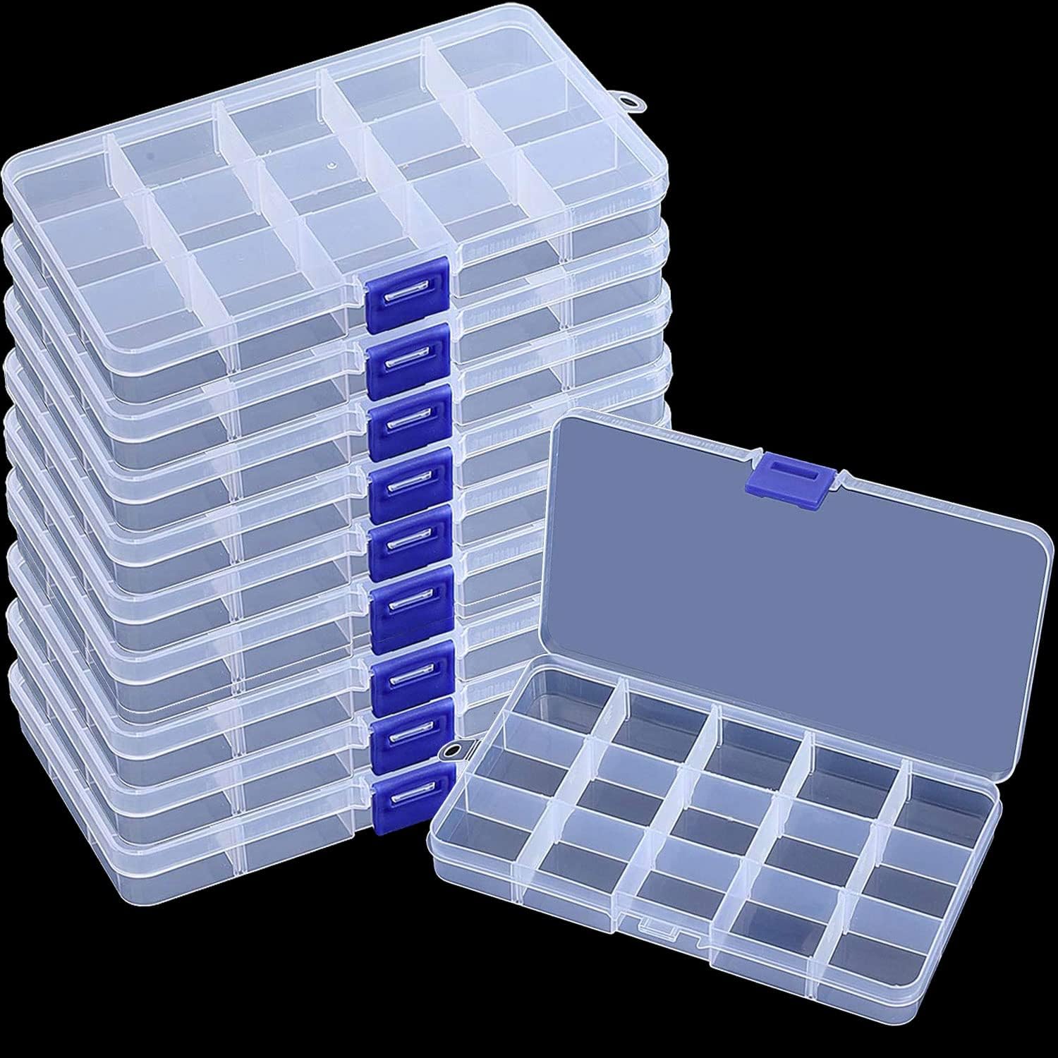 Tackle Box - 15 Kotak Penyimpanan Plastik Kecil dengan