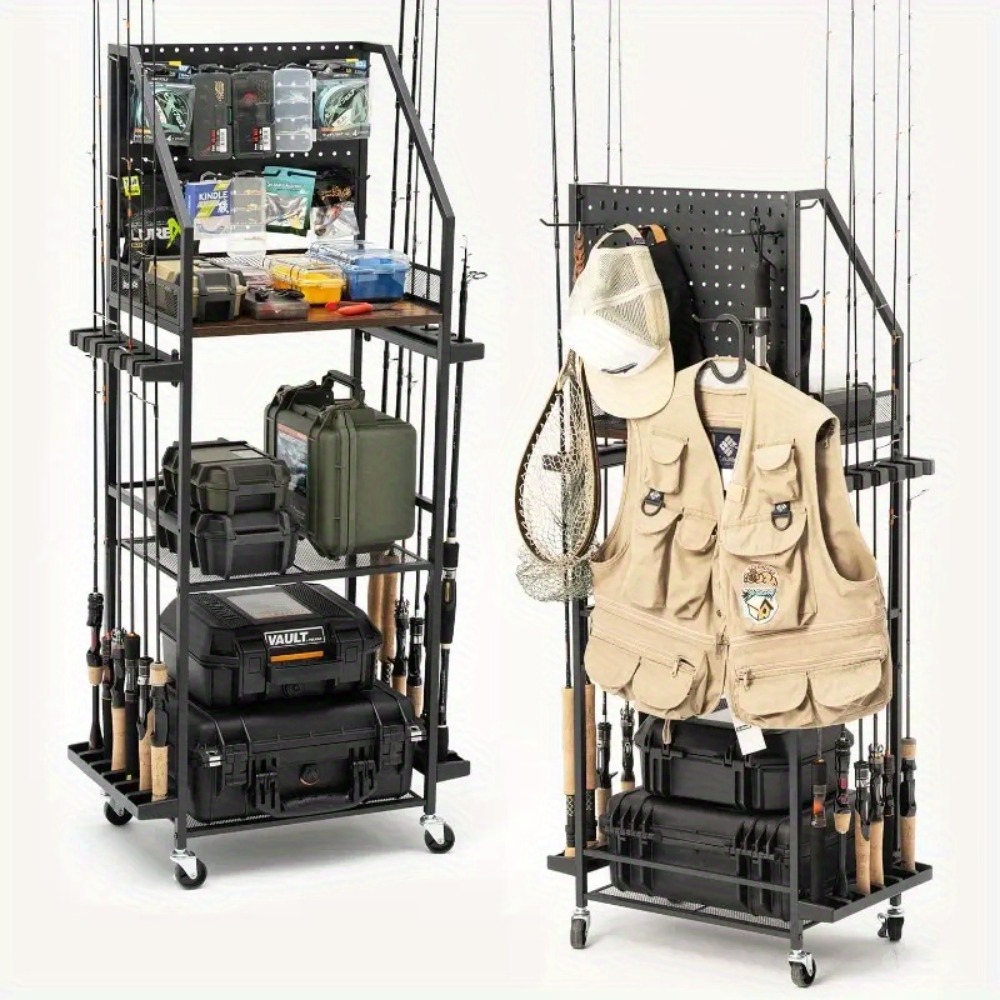 Tackle Box - Penyangga Joran Pancing untuk Garasi, Penyangga