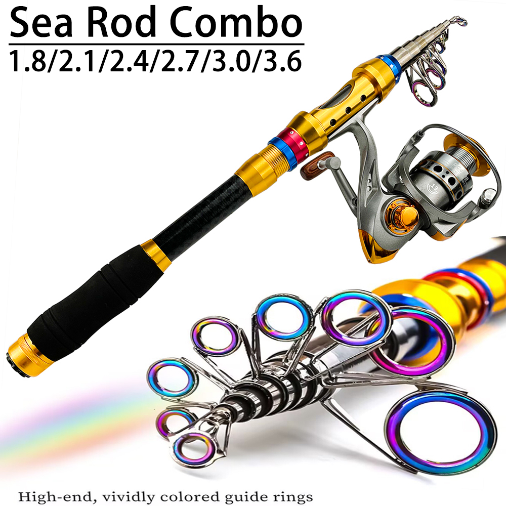 Fishing Equipment Europe - Joran Pancing Teleskopik 1.8-3.6m Set Reel