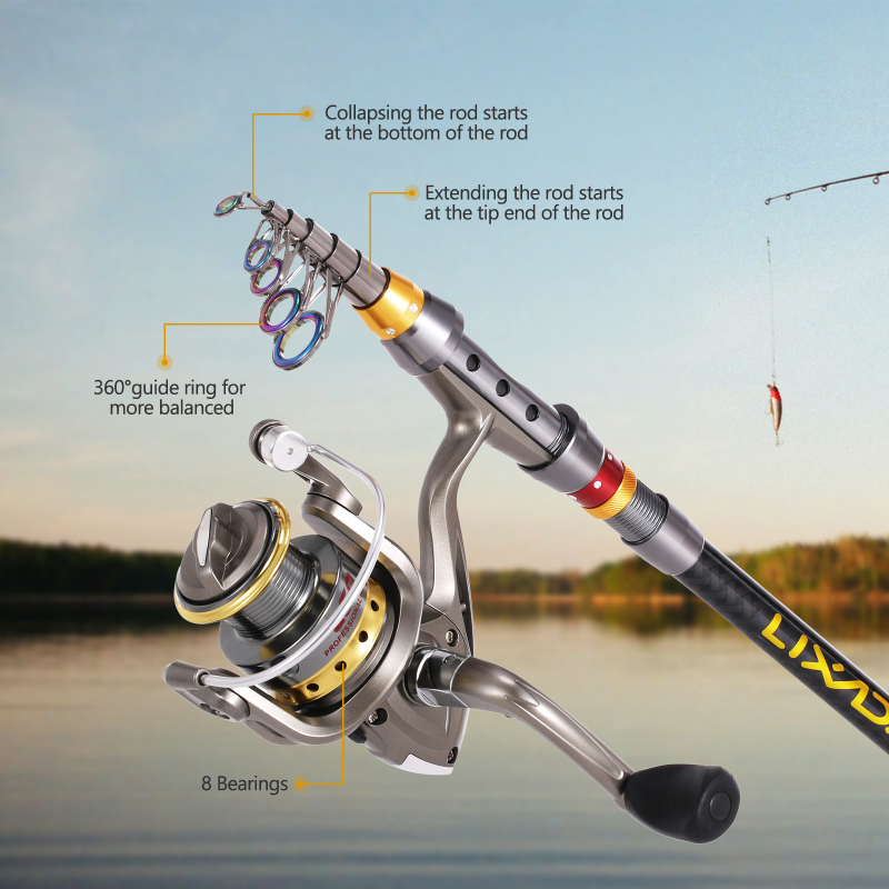 Lixada Set joran pancing dan g - Fishing Equipment Europe ulasan dan harga