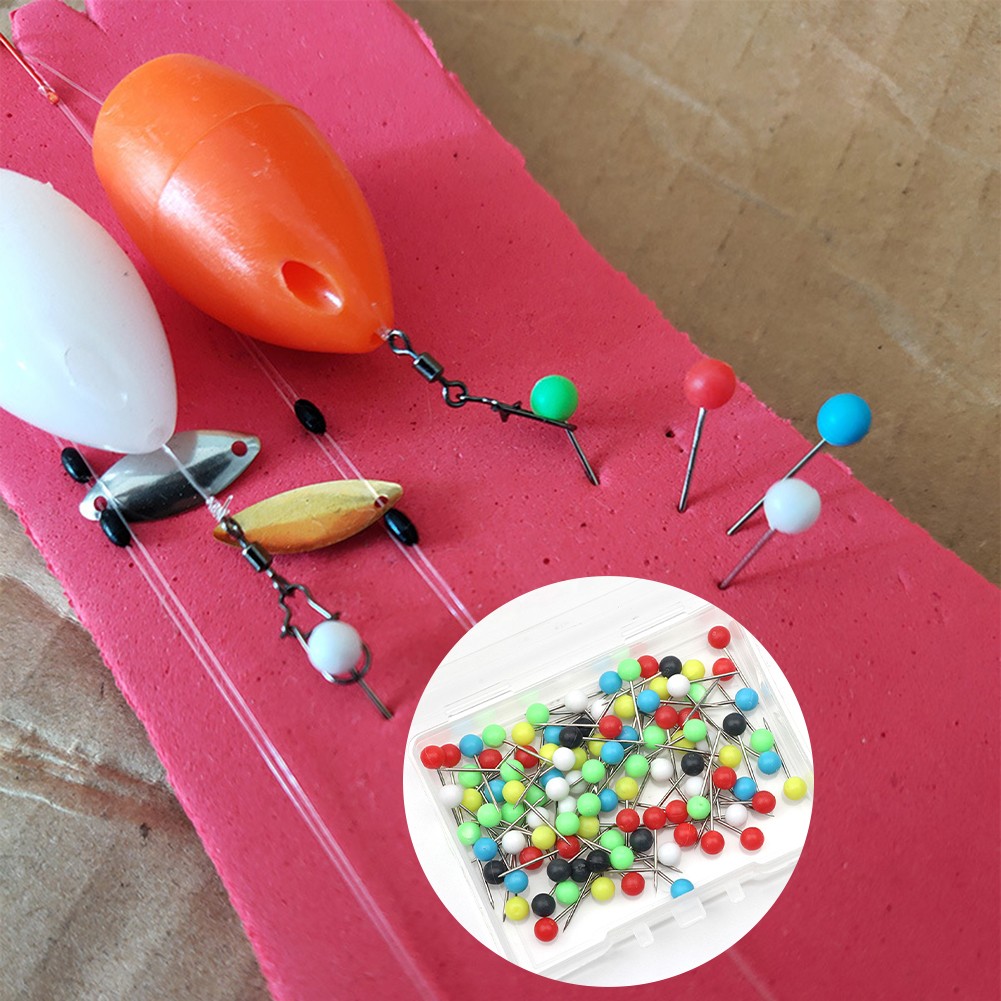 100 buah/kotak Rig Pin cadanga - Tackle Box ulasan dan harga