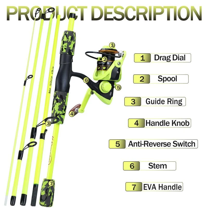 Sougayilang Portable 5 Section - Fishing Equipment Europe ulasan dan harga