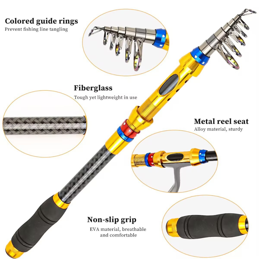 Joran Pancing Teleskopik 1.8-3 - Fishing Equipment Europe ulasan dan harga