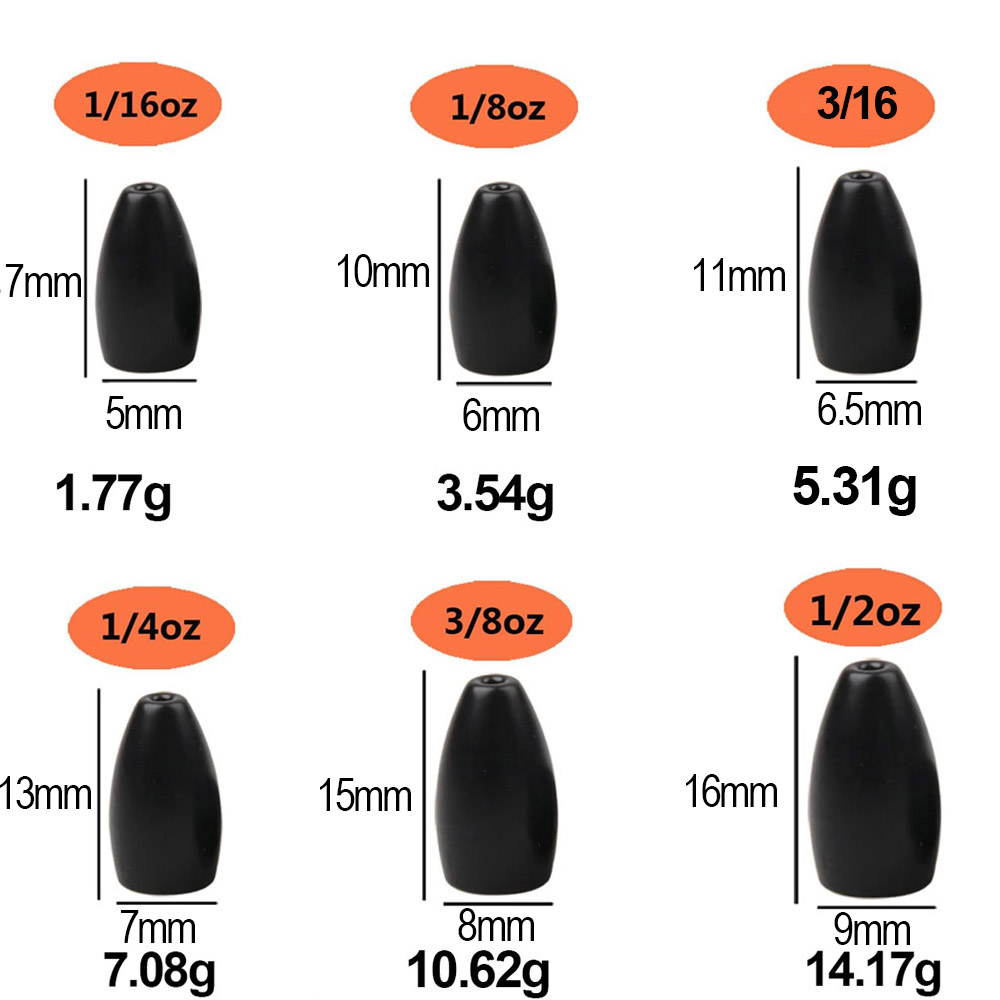Baja Tungsten Memancing Bobot  - Tungsten Sinkers ulasan dan harga